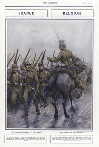Uniformes militaires français et belges, Première Guerre mondiale, 1914